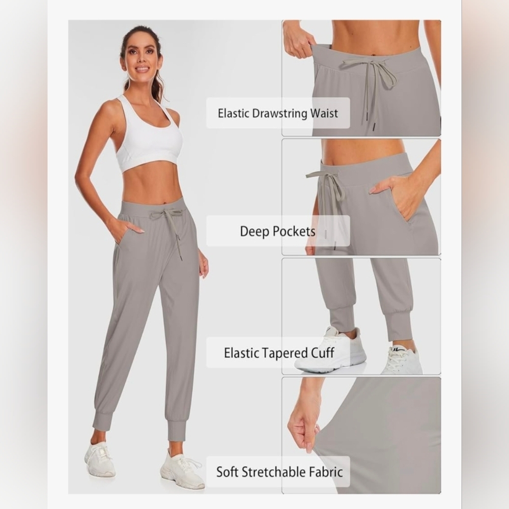 UE Women's Soft Gray Jogger Pants - Picture 2 of 5